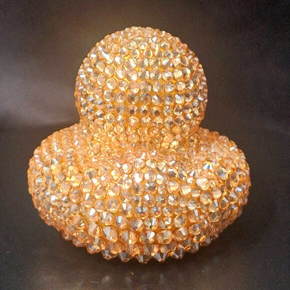 Gold Bling Rubber Duck, Bedazzled, Jeep, Unique, Cute Gift - Picture 6 of 8